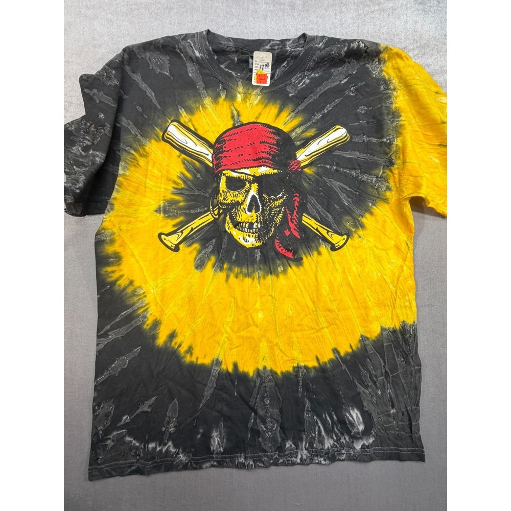 MLB Pittsburgh Pirates Tie-Dye Men Shirt Pirate Head Size XL